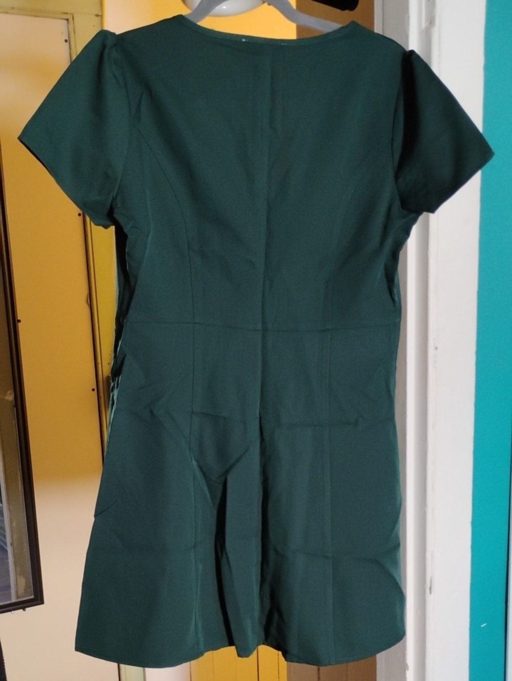 *nwt* rihoas dark green women's size L button-up minidress - Picture 2 of 2